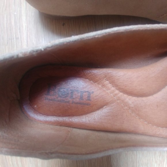 Born Women approx 9 tan taupe suede leather loafers - Picture 6 of 9